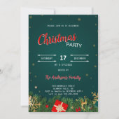 Rustieke geschenken sterren kerstfeest kaart (Voorkant)