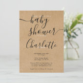 Rustieke Geslachtsneutrale Baby Shower Kaart (Staand voorkant)