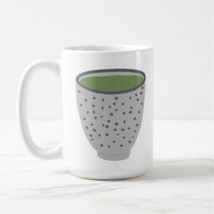 Rustieke gespikkelde Matcha-theekom Aardewerk Koffiemok
