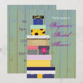 Rustieke gestapelde geschenken Vrijgezellenfeest c Kaart (Voorkant / Achterkant)