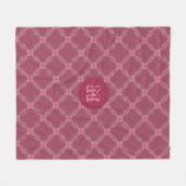 Rustieke gestippelde cirkel geometrisch patroon fleece deken (Voorkant (Horizontaal))