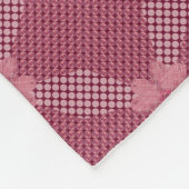 Rustieke gestippelde cirkel geometrisch patroon fleece deken (Hoek)