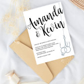 Rustieke Gevist Haak Trouwringen Zwart & Wit Kaart