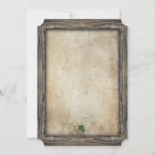 Rustieke Gevist lokken bruids douche uitnodiging (Achterkant)