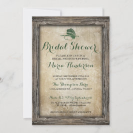 Rustieke Gevist lokken bruids douche uitnodiging