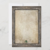 Rustieke Gevist lokken bruids douche uitnodiging (Achterkant)