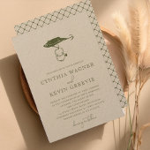 Rustieke Gevist lokkerringen Moss Green Kraft Brow Kaart