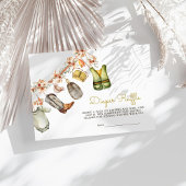 Rustieke Gevist waslijn Baby Luier Raffle Informatiekaartje