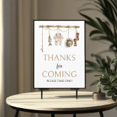 Rustieke Geviste Bedankt voor komende Sign 8x10