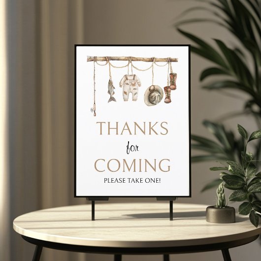 Rustieke Geviste Bedankt voor komende Sign 8x10