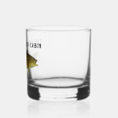 Rustieke Geviste familie cabine gepersonaliseerd Whisky Glas (Links)