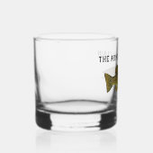 Rustieke Geviste familie cabine gepersonaliseerd Whisky Glas (Rechts)