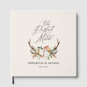Rustieke Geweibloem Bruiloft Boho Bos Gast B Gastenboek (Voorkant)