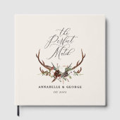 Rustieke Geweibloem Bruiloft Boho Bos Gast B Gastenboek (Voorkant)