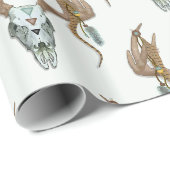 Rustieke geweien Native American Cadeaupapier (Rol Hoek)