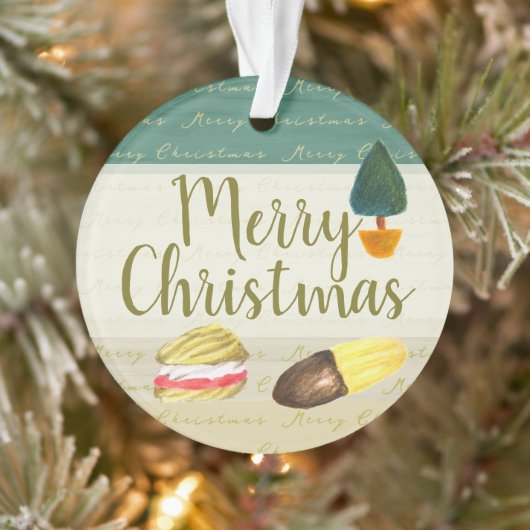 Rustieke Gezellige Biscuit Koekjes Kerst Acryl Ornament (Boom)