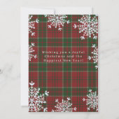 Rustieke gezinsfoto Prettig kerstfeest samen gerui Feestdagenkaart (Achterkant)