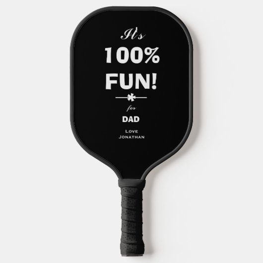 Rustieke GIFT VOOR DAD Modern Script Naam Classic Pickleball Paddle (Voorkant)