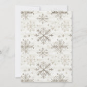 Rustieke Gingerbread Christmas Cookie Swap Party Kaart (Achterkant)