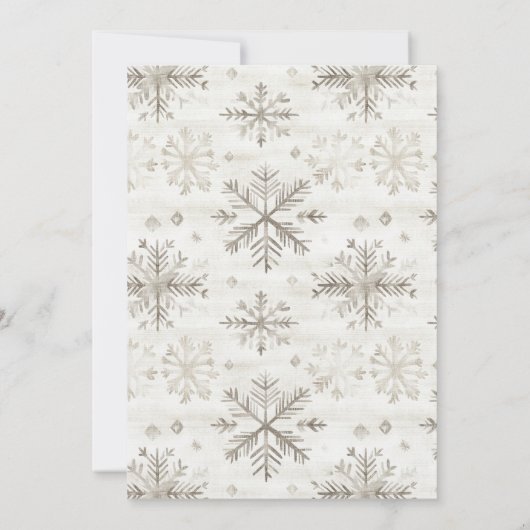 Rustieke Gingerbread Christmas Cookie Swap Party Kaart (Achterkant)