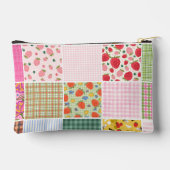 Rustieke Gingham Bloem Bessen Dekbed Geïnspireerd Etui (Achterkant)