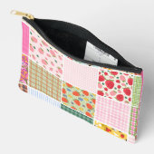 Rustieke Gingham Bloem Bessen Dekbed Geïnspireerd Etui (Open)