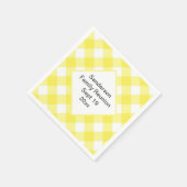 Rustieke Gingham Family Reunion Custom Servet (Hoek)