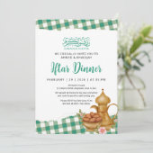 Rustieke Gingham Ramadan Iftar Diner Picknick Kaart (Staand voorkant)