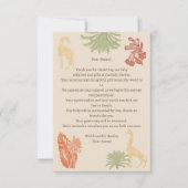 Rustieke Giraffe Floral Bedankkaart (Voorkant)