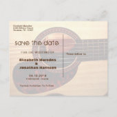 Rustieke gitaarmuziek Thema Country Modern ZZ Aankondigingskaart (Achterkant)