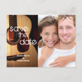 Rustieke gitaarmuziek Thema Country Modern ZZ Aankondigingskaart (Voorkant)