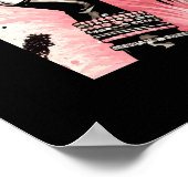 Rustieke Glam Cowgirl Roze Sparkle Koeienhuid Prin Poster (Hoek)