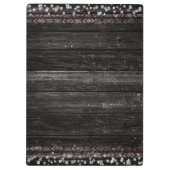 Rustieke Glamour Boho Geweien Schedel Persoonlijk Klembord (Achterkant)