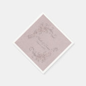 rustieke glamour Elegant Rozen hoek bruiloft Servetten (Hoek)