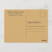 Rustieke Glamour Gouden Slingerlichten Verlovingsf Briefkaart (Achterkant)