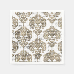 Rustieke Glamour Jute Koninklijke Damast Moderne C Servetten