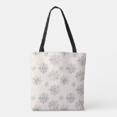 Rustieke Glitzy Cream Bows Kerstmis Tote Bag (Achterkant)