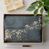 Rustieke gloed lantaarn lichtblauw zwart Rozen bru Tissuepapier (Geschenk)