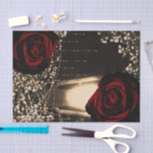 Rustieke gloed lantaarn lichten donkerrode rozen b tissuepapier (Craft)