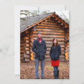 Rustieke Glow Lantern & Donkerrode Rozen Save the  Kaart (Achterkant)