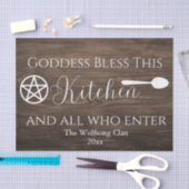 Rustieke godin zegene heidense heks tissuepapier (Craft)