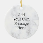 Rustieke Gods timing is perfect beige zwart blad Keramisch Ornament (Achterkant)