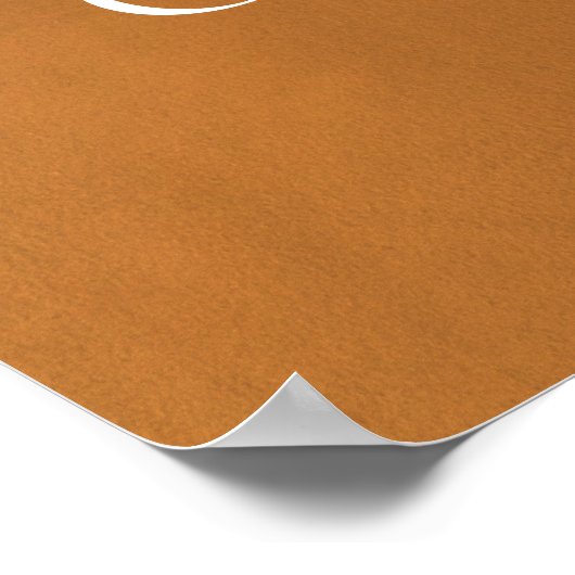 Rustieke Gold Minimalist Fall Wedding Welkom Poster (Hoek)