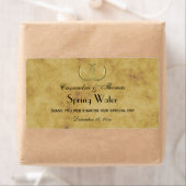 Rustieke Golden Hoefijzers Distress Water Label (Insitu)