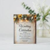 Rustieke Golden Hour bijeenkomsten Kaart (Staand voorkant)