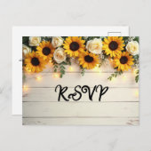 Rustieke Golden Hour bijeenkomsten Uitnodiging Briefkaart (Voorkant / Achterkant)