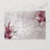 Rustieke Gothic Black & Bourgogne Halloween Recept Informatiekaartje (Achterkant)