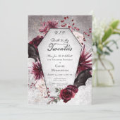 Rustieke Gothic Death to My Twenties 30th Birthday Kaart (Staand voorkant)