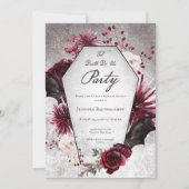 Rustieke Gothic Til Death Do Us Party Vrijgezellen Kaart (Voorkant)