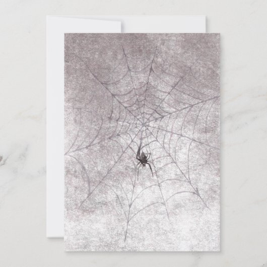 Rustieke Gothic Til Death Do Us Party Vrijgezellen Kaart (Achterkant)